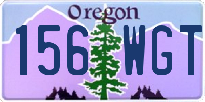 OR license plate 156WGT