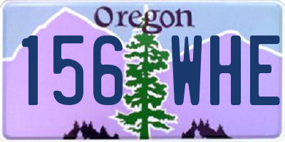 OR license plate 156WHE