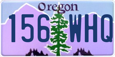OR license plate 156WHQ