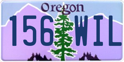 OR license plate 156WIL
