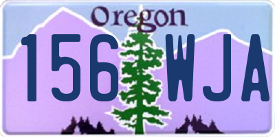 OR license plate 156WJA