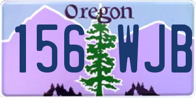 OR license plate 156WJB
