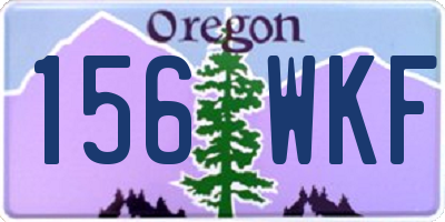 OR license plate 156WKF
