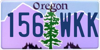 OR license plate 156WKK