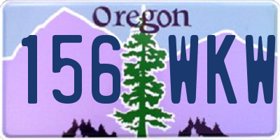 OR license plate 156WKW