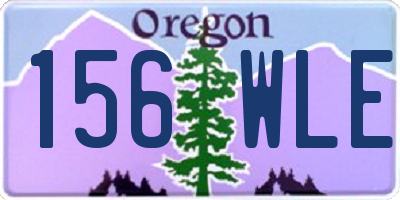 OR license plate 156WLE