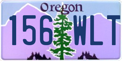 OR license plate 156WLT