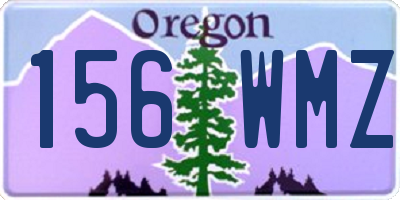 OR license plate 156WMZ