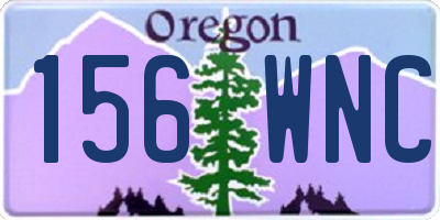 OR license plate 156WNC