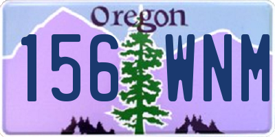 OR license plate 156WNM