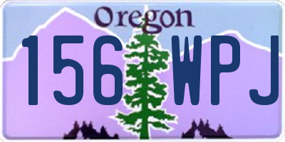OR license plate 156WPJ