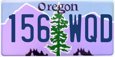OR license plate 156WQD