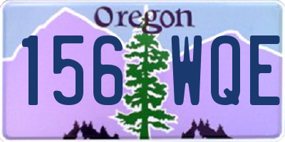 OR license plate 156WQE