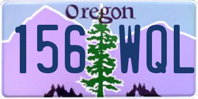 OR license plate 156WQL