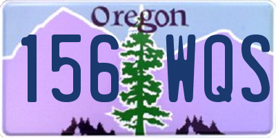 OR license plate 156WQS