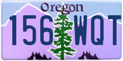 OR license plate 156WQT