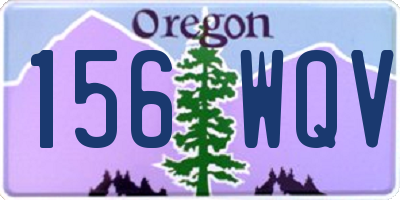 OR license plate 156WQV