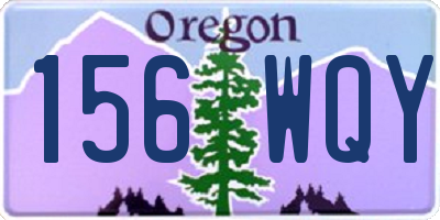 OR license plate 156WQY