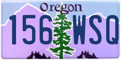 OR license plate 156WSQ