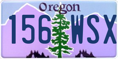 OR license plate 156WSX