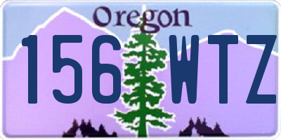 OR license plate 156WTZ