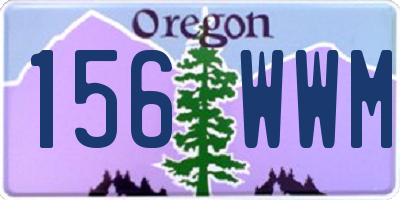 OR license plate 156WWM