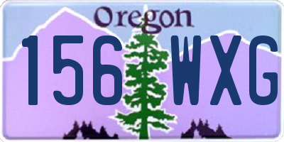 OR license plate 156WXG