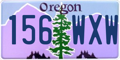 OR license plate 156WXW