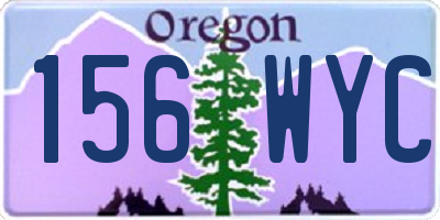 OR license plate 156WYC