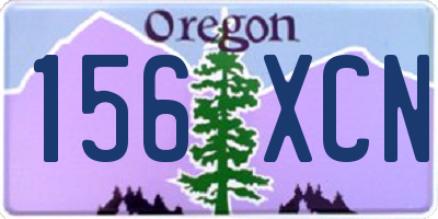 OR license plate 156XCN