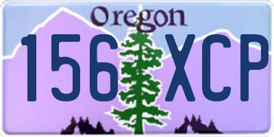 OR license plate 156XCP