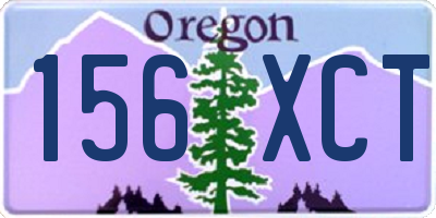 OR license plate 156XCT