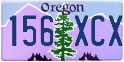 OR license plate 156XCX