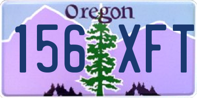 OR license plate 156XFT