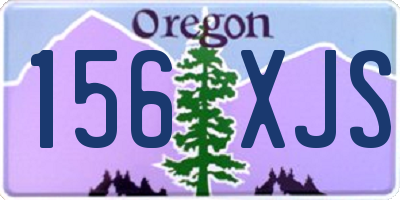 OR license plate 156XJS