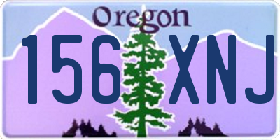 OR license plate 156XNJ