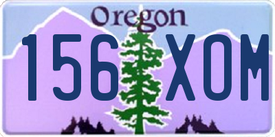OR license plate 156XOM