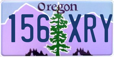OR license plate 156XRY