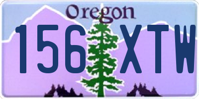 OR license plate 156XTW