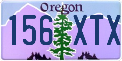 OR license plate 156XTX