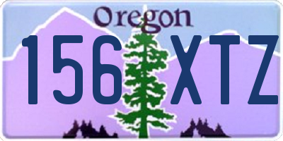OR license plate 156XTZ