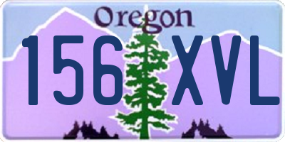 OR license plate 156XVL