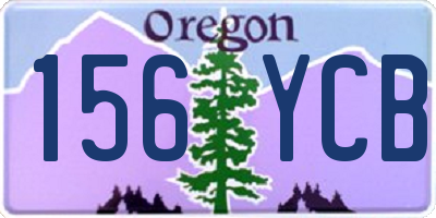 OR license plate 156YCB