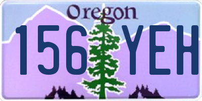 OR license plate 156YEH