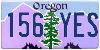 OR license plate 156YES