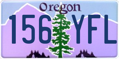 OR license plate 156YFL