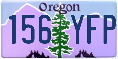 OR license plate 156YFP
