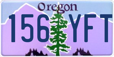 OR license plate 156YFT