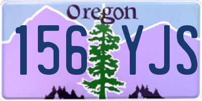 OR license plate 156YJS