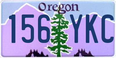 OR license plate 156YKC